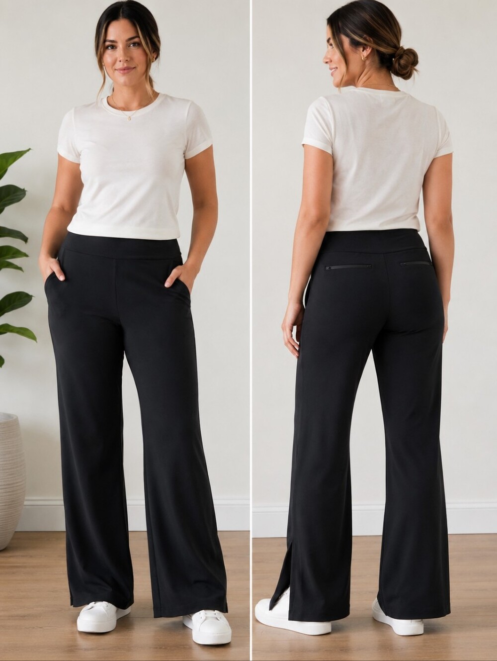 Athleta Venice Flare Pant 3X Black Sculptek Stretch Travel Career  882675 New
